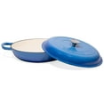 thumbnail image 1 of Bruntmor Enameled Cast Iron Cookware Shallow Casserole Braiser Pan with Steel | 1, 1 of 10