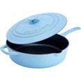 thumbnail image 1 of Bruntmor | Enameled Silicone Oil Non-Stick Cast Iron 12 Inch Skillet Deep Saut, 1 of 5