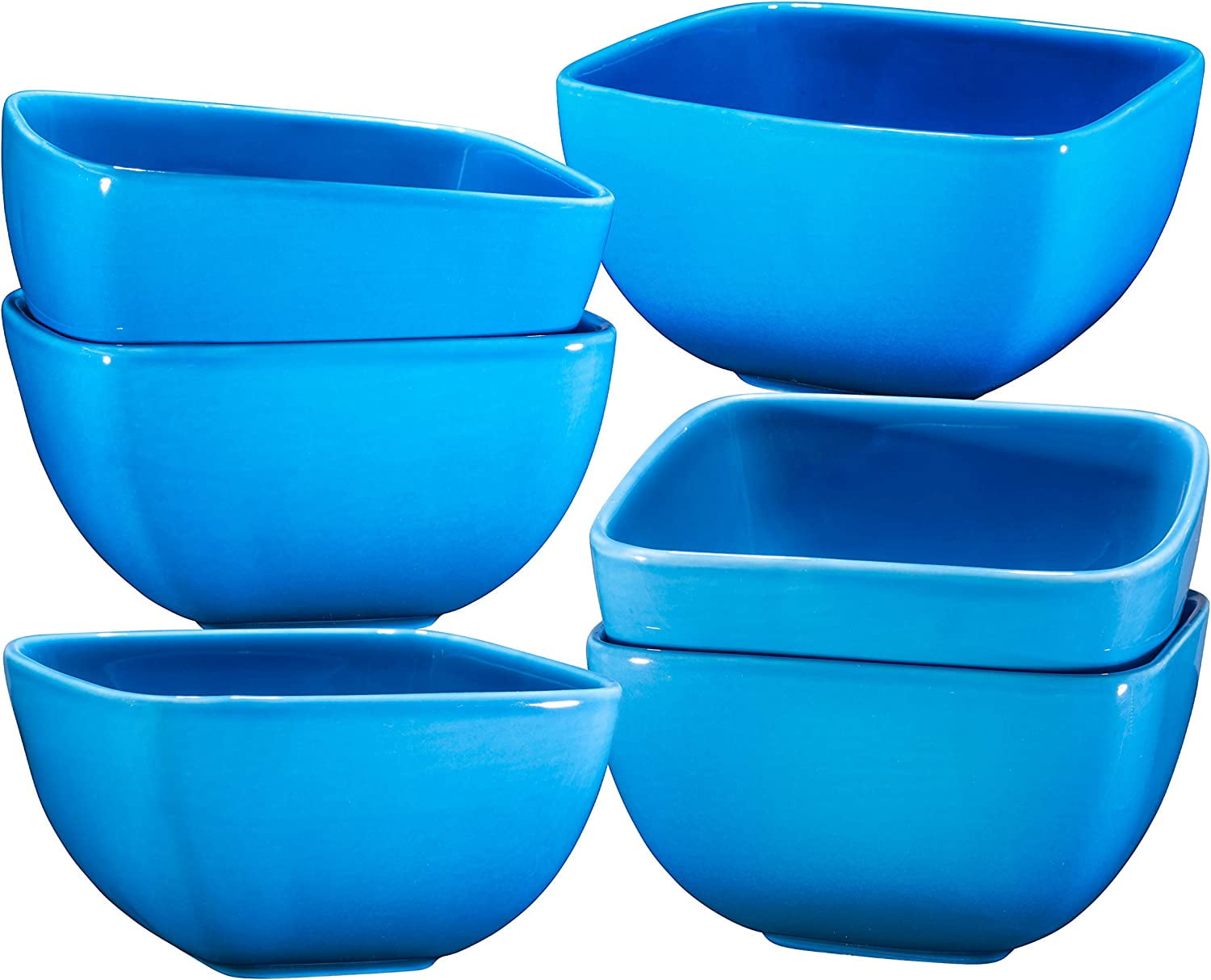 Bruntmor  Large Ceramic Square Bowl Set - 26 Ounce for Pasta