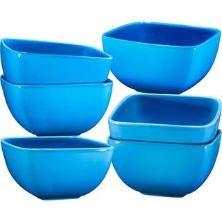 Sterilite Cereal Bowls 6 Pack Turquoise 6.5 Wide 20oz BPA-FREE