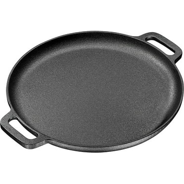 Bruntmor Pre-Seasoned Cast Iron Grill Pan for Outdoor/Indoor Cooking. 12" Large Skillet