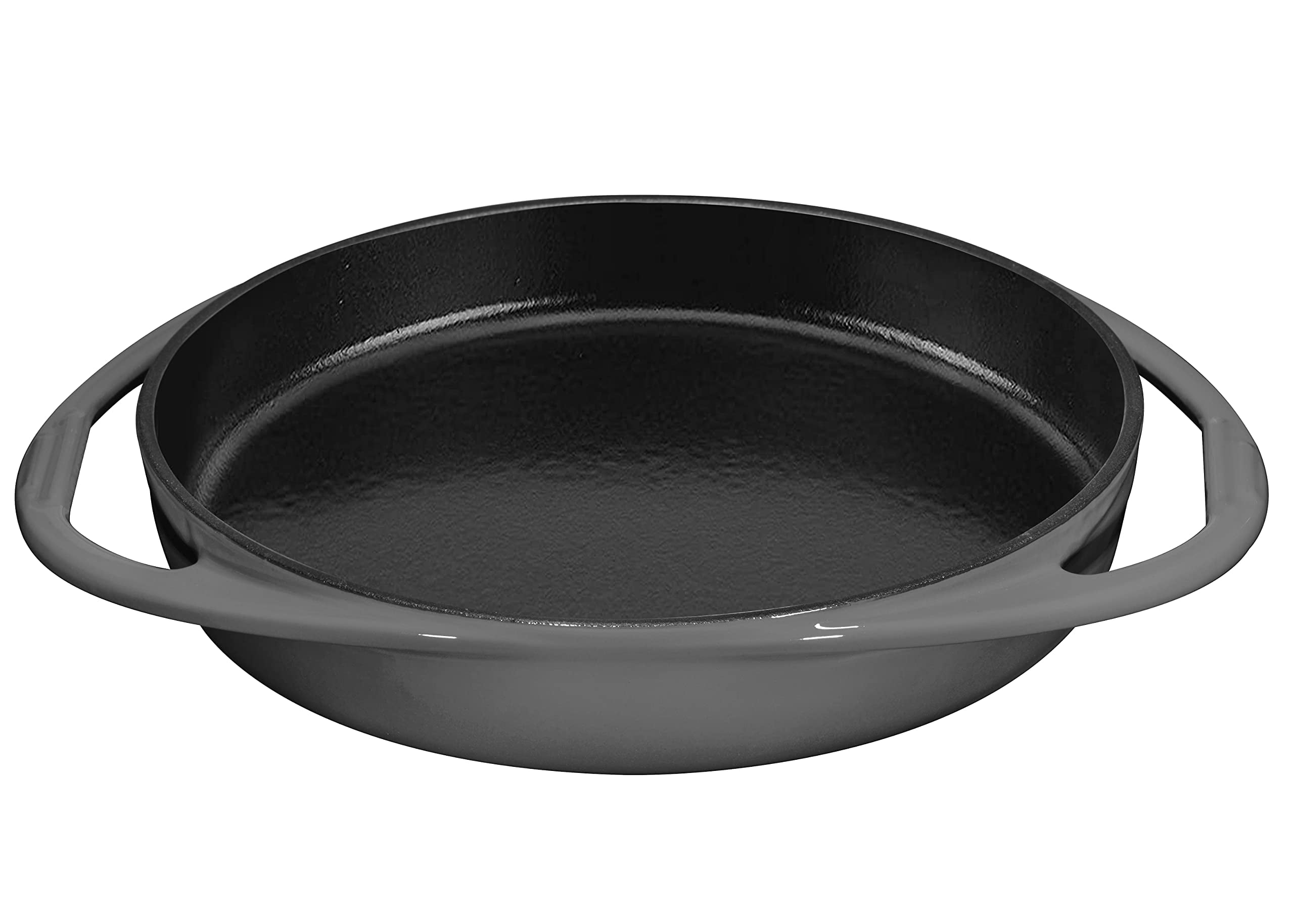 Bruntmor PreSeasoned Cast Iron Round Bakeware Pan Tarte Tatin Dish Pan