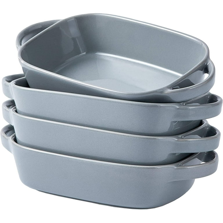 Walchoice Stainless Steel Baking Pans, Metal Lasagna Pans Set of 2 - 9.4” x  7.3” x 2”