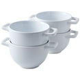 Bruntmor Set of 4 Large Soup Crocks with Handles for Cereal Bowl