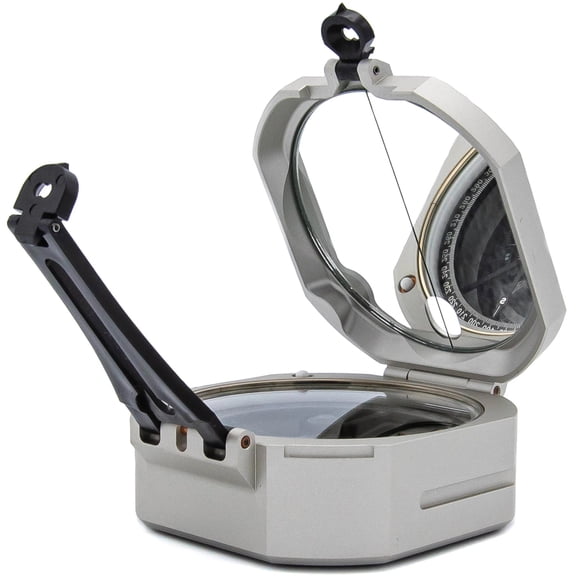Brunton Standard Pocket Transit Compass - Azimuth (0-360) - Silver