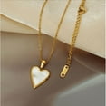 thumbnail image 1 of Bruny - 18K Gold Plated Stainless Steel Heart Shaped Pendant Bruny Necklace For Women A gift for your Friend and Family, 1 of 4