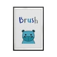 thumbnail image 1 of Brush 11 x 14 UNFRAMED Print Kids Bathroom Wall Art, 1 of 2