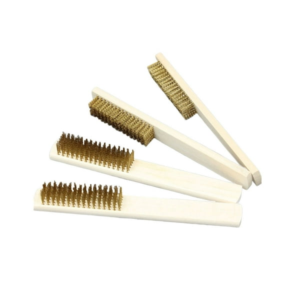 NIAIZEK 4-Pack Copper Wire Brushes Steel Pot Scrubbers for Home Cleaning and Maintenance Kitchen Scrubbers