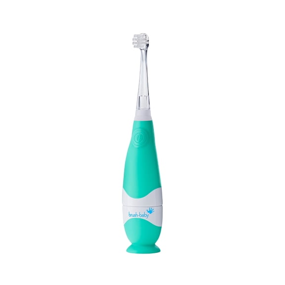 Brush-Baby BabySonic® Electric Toothbrush for Babies & Toddlers 0-3 Years with LED Timer & 2 Sensitive Brush Heads