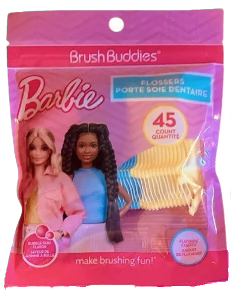 Brush Buddies Barbie Flossers 45 count