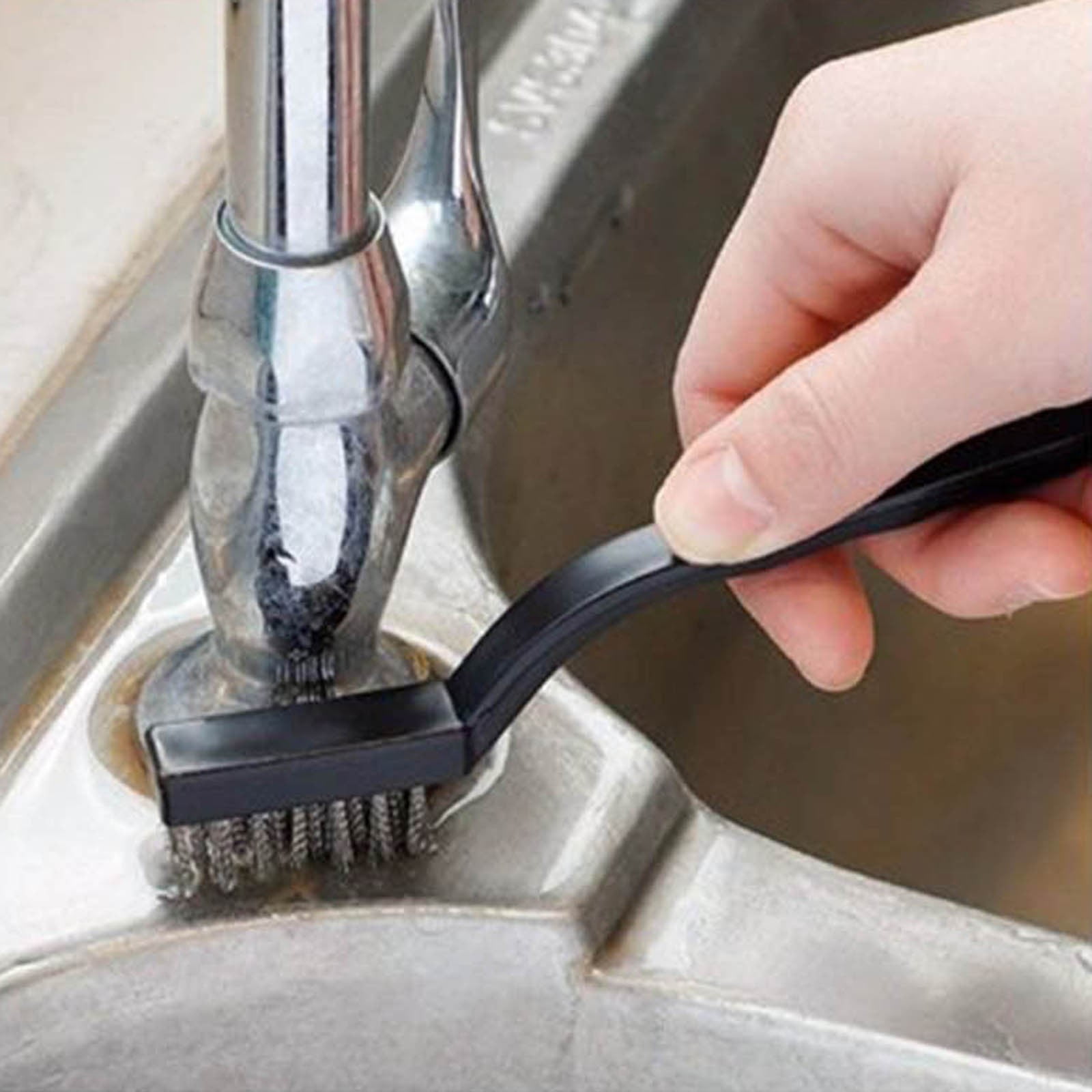 Brush to Clean Shower Walls Stainless Steel Polish Diamonds Tile Shower