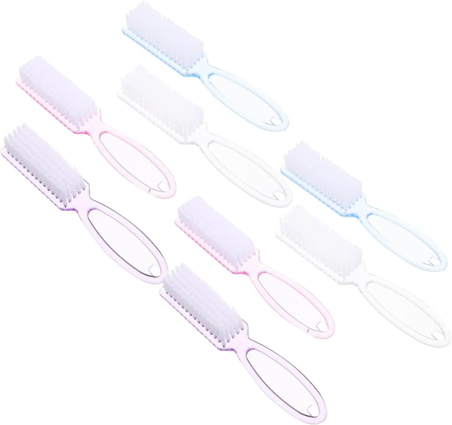 Brush Cleaner Nail Cleaning Brush 8Pcs Finger Nail Brushes Fingernail Scrub Brushes Pedicure