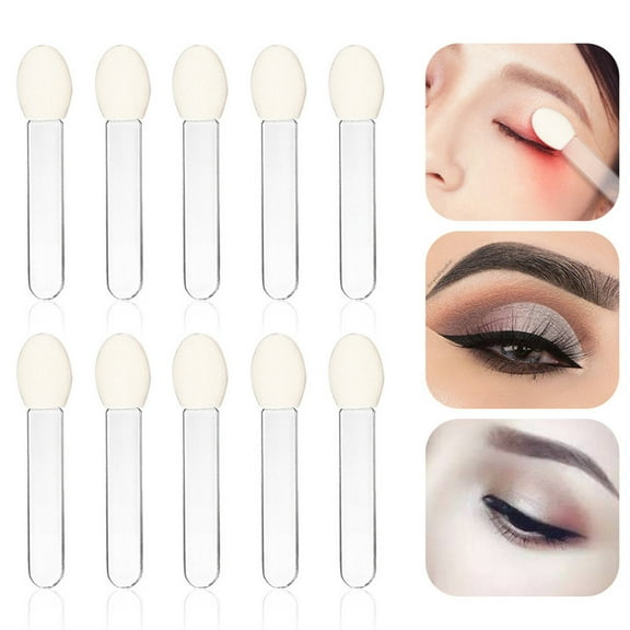 Brush Cosmetics Set - End Sponge Applicator Eye Shadow Tool 10Pcs for Precise Application and Blending 10PCS
