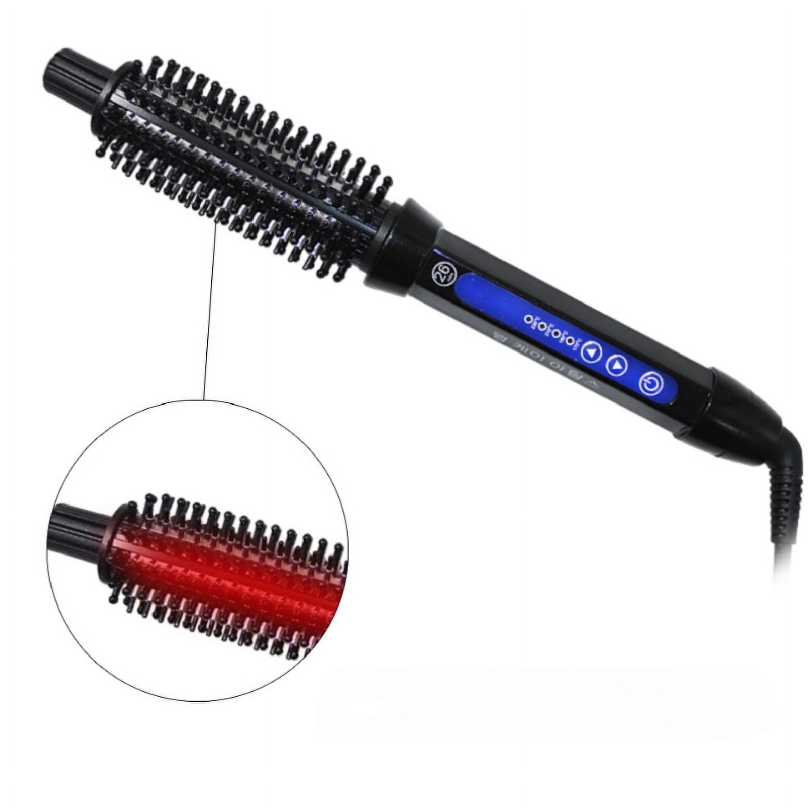 Brush Curling Irons for Short Hair, Curling Iron with Brush for Travel