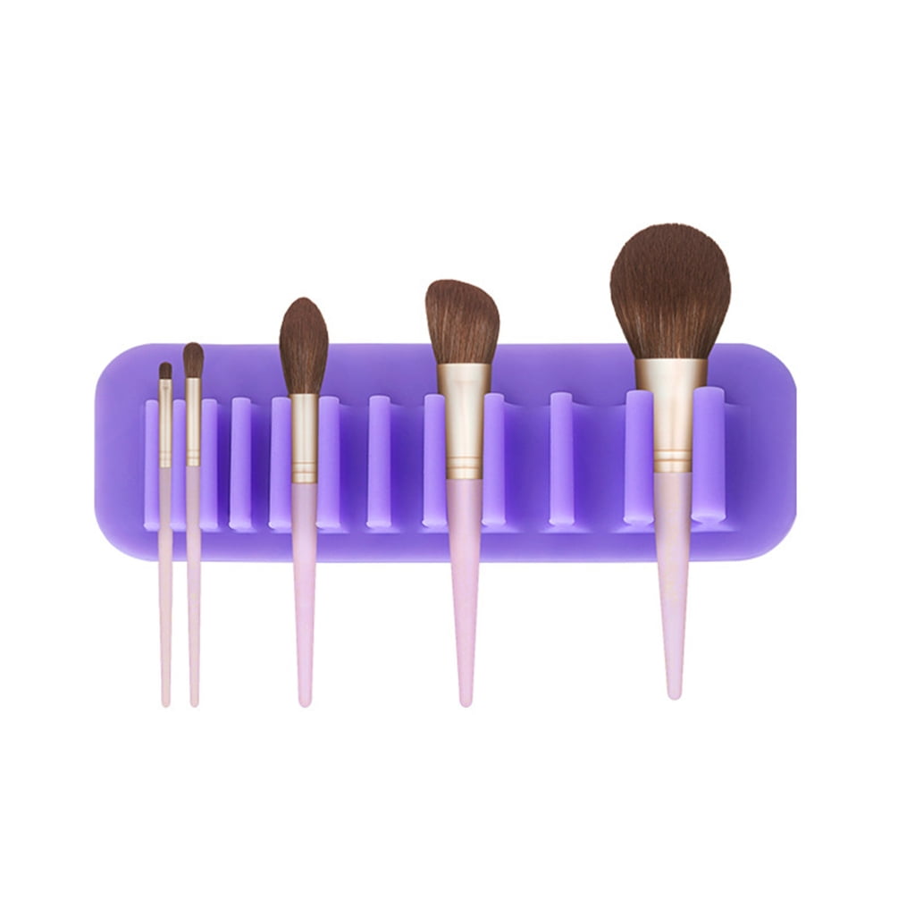 Brush Drying Rack Silicone Cosmetic Brush Storage Holder for Tile ...
