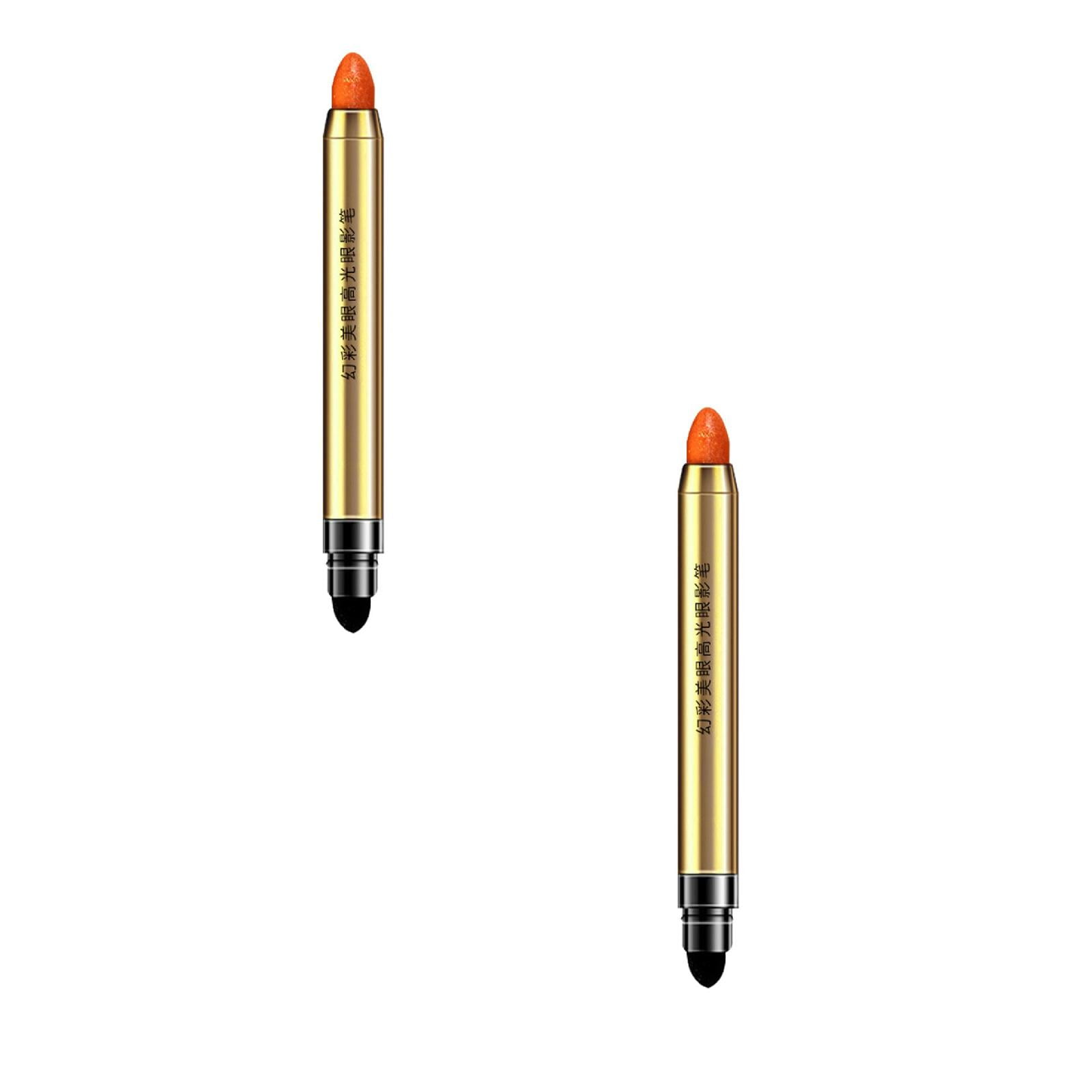 Brush for Eyeshadow, Double Ended Pearlescent Eye Shadow Pen Shaping