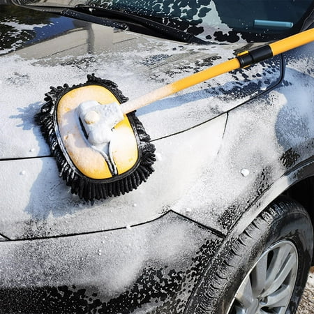 Brush, Fast Foaming Adjustable Aluminum Long Handle Supplies Cleaning Fit for RV Car Trailer