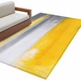 thumbnail image 1 of Brush Graffiti Area&nbsp;Rug 3x5ft Gray Yellow Abstract Non-Slip&nbsp;Washable Square&nbsp;Rugs Soft Felt Indoor Floor Mat for Bedroom Kitchen Living Room Bathroom, 1 of 9