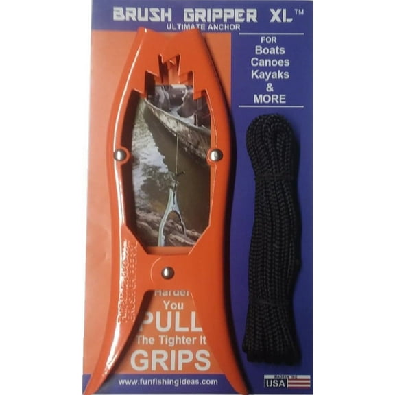 Brush Gripper XL - Ultimate Anchor - Securely anchor your Kayak, Canoe, Small Boat, or Float Tube in seconds.