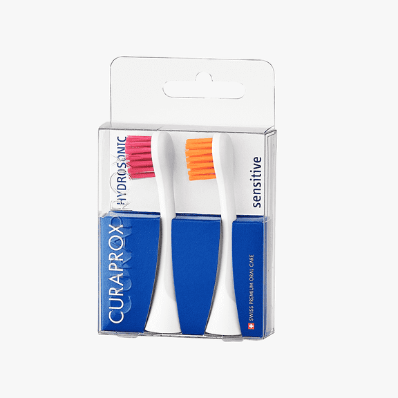 Curaprox Hydrosonic Brush Head Sensitive magenta/orange, 2 pcs