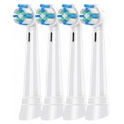 Brush Heads Toothbrush Replacement Heads for Oral-B iO Series Electric Toothbrush, for Oral B iO 10 9 8 7 6 5 4 3 Series, Soft Bristles, White 4PC