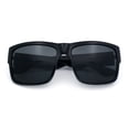 thumbnail image 1 of Brush Kush Graffiti Logo Rectangle Sport Horn Rim Plastic Sunglasses Shiny Black Gold Logo, 1 of 8