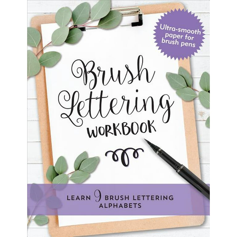 Brush Lettering Workbook (Paperback)