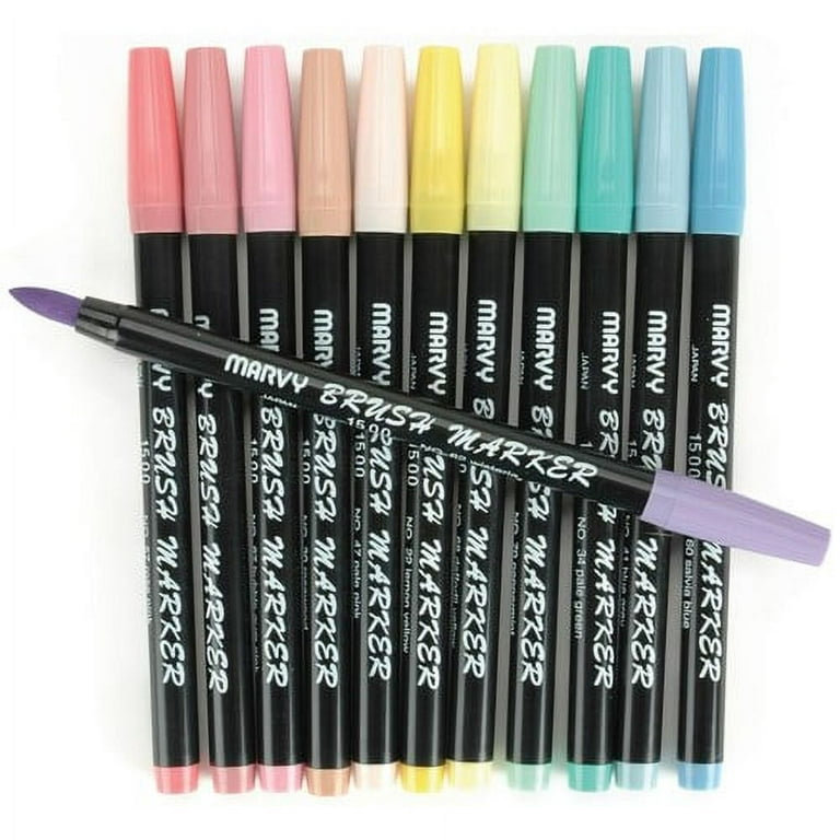 Uchida Brush Markers 12/Pkg - Pastel