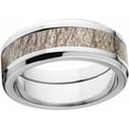 thumbnail image 1 of Brush Men's Camo 8mm Stainless Steel Wedding Band with Polished Edges and Deluxe Comfort Fit, 1 of 1