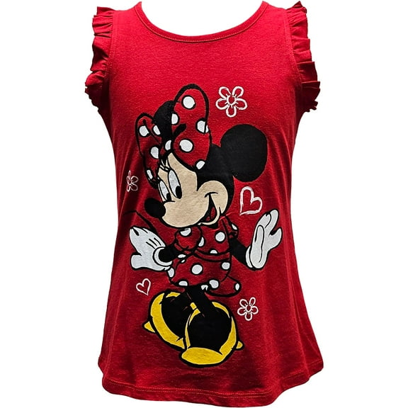 Brush Minnie Stroll Disney Youth Girls Fashion Tank Top