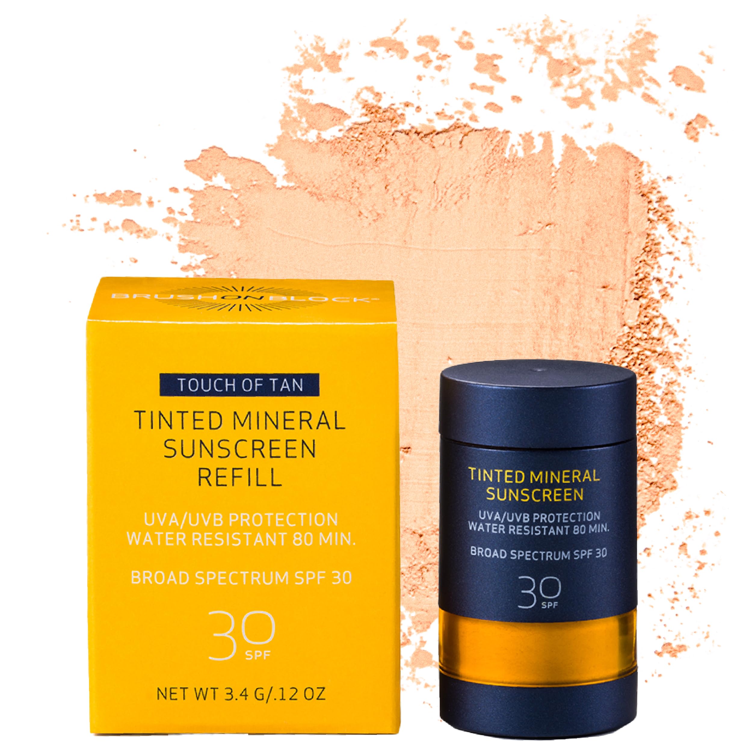 Brush On Block Mineral Sunscreen Powder Refill, Natural BroadSpectrum