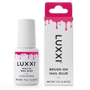 LUXXI Ultra-Strong Brush On Nail Glue for Press On Nails