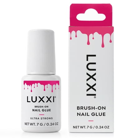 LUXXI Ultra-Strong Brush On Nail Glue for Press On Nails