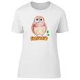 thumbnail image 1 of Brush Painted Owl On Branch Tee Women's -Image by Shutterstock, 1 of 2