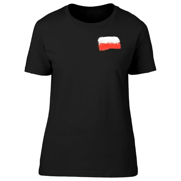 Brush Painted Poland Flag T-Shirt Men -Image by Shutterstock, Male Large