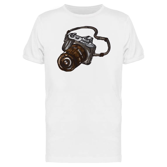 Brush Painting Modern Camera Tee Men's -Image by Shutterstock