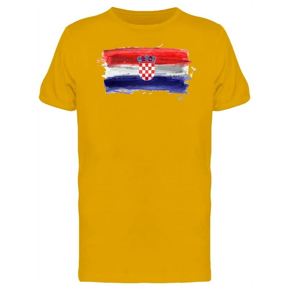 Brush Painting Of Croatia T-Shirt Men -Image by Shutterstock, Male XX-Large