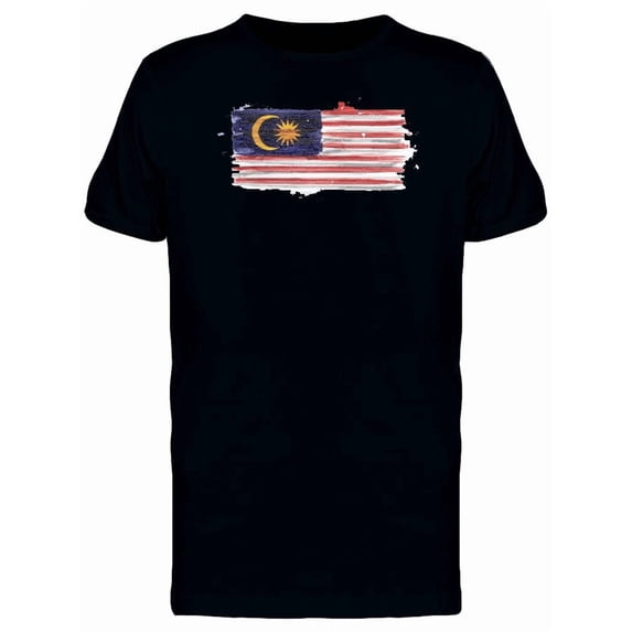 Brush Painting Of Malaysia Tee Men's -Image by Shutterstock