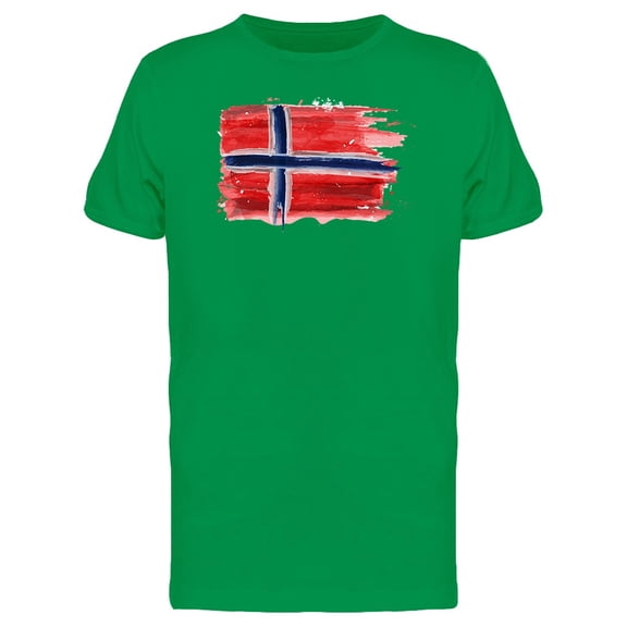 Brush Painting Of Norway Flag Tee Men's -Image by Shutterstock