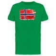 thumbnail image 1 of Brush Painting Of Norway Flag Tee Men's -Image by Shutterstock, 1 of 2