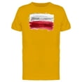 thumbnail image 1 of Brush Painting Of Poland T-Shirt Men -Image by Shutterstock, Male XX-Large, 1 of 2