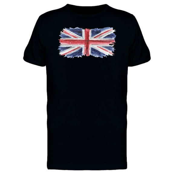 Brush Painting Of Uk Flag T-Shirt Men -Image by Shutterstock, Male Large