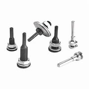 UA-4 Power Brush Adapter, 3/8" Arbor, 1/4" Stem Diameter, Left Hand Threaded, 4" Max Brush Dia.