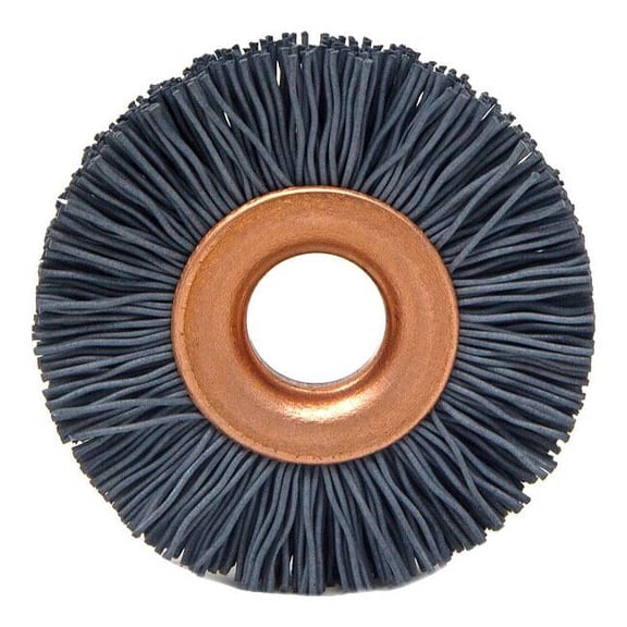 Brush Research Manufacturing Wheel Brush,1 in. dia,0.018 in.Wire CY1500SC