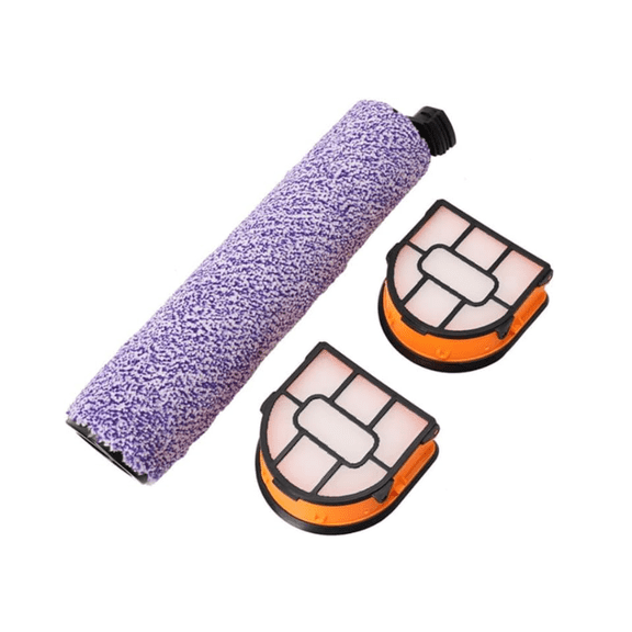 Brush Rolls Foam Filters Parts Replacement for Shark WD100 WD101 WD200 WD201 AW201 HydroVac Cordless Pro XL 3-in-1 Vacuum Accessories Brushroll WDB1 WDB2, WDFF1 WDFF2 WDB1F2  (Set B)