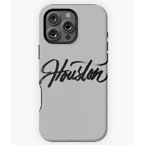 Brush Script Houston Texas Phone Case for iPhone 16 15 14 13 12 11 Pro Max