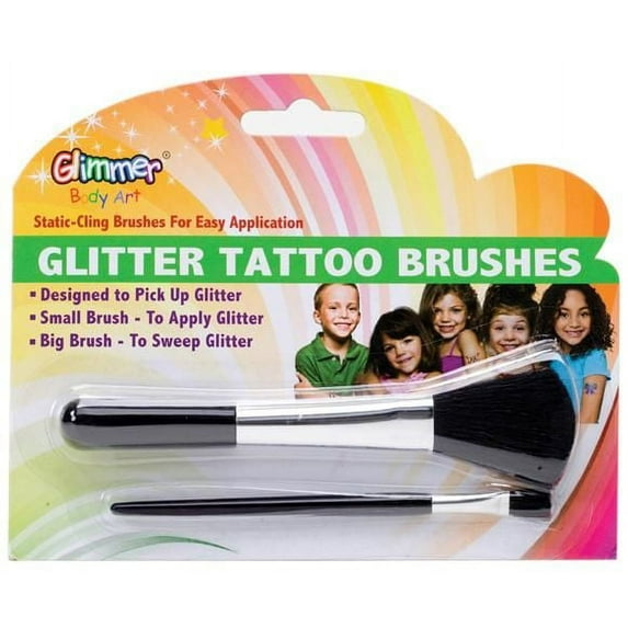 Brush Set 2 Pack - Totally Tween Products by Glimmer Body Art (BS00309)