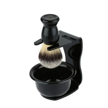 Brush Set, 3-in-1 Shaving Set with Shaving Brush, Bowl and Stand, Father's Day Men's Shaving Gift Set (3pcs)