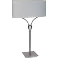 thumbnail image 1 of Brush Steel Two Socket Table Lamp 28" H, 1 of 1