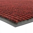 thumbnail image 1 of Brush Step® Low-Profile Scraper Entrance Mat, 5/16 in x 3 ft W x 5 ft L, Needle-Punched Yarn, Vinyl Backing, Red/Black, 1 of 9